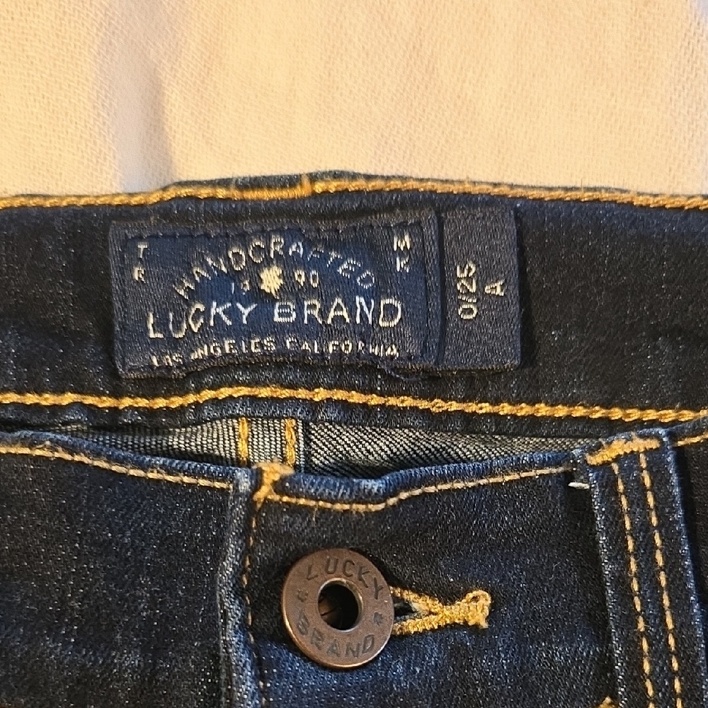 Lucky Brand Sofia Dark Indigo Skinny Jeans, Size 0/25 A. Minimalist Clean - Picture 2 of 9